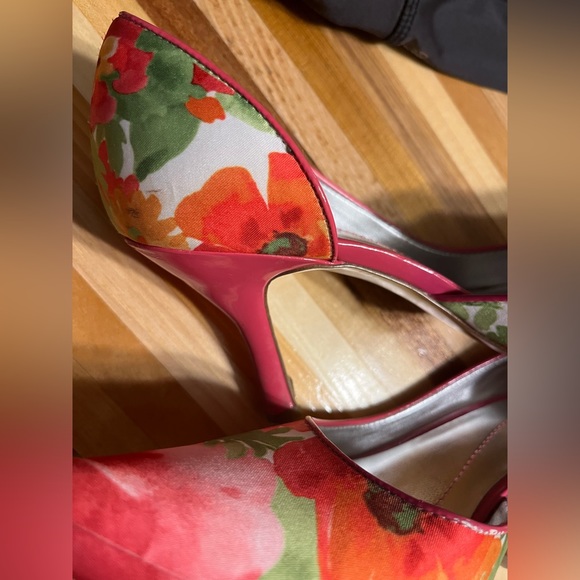 Anne Klein pink floral heels, size 6.5 - Picture 8 of 8